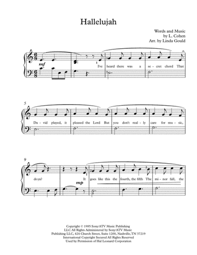 Hallelujah (arr. Linda Gould)