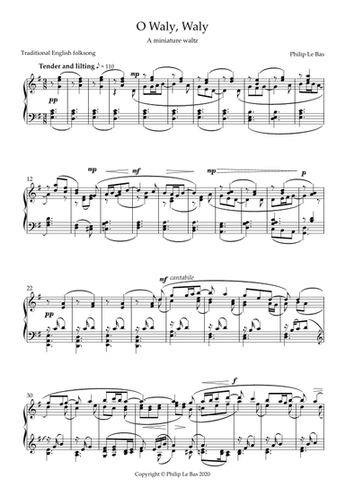 O Waly, Waly - a miniature minuet