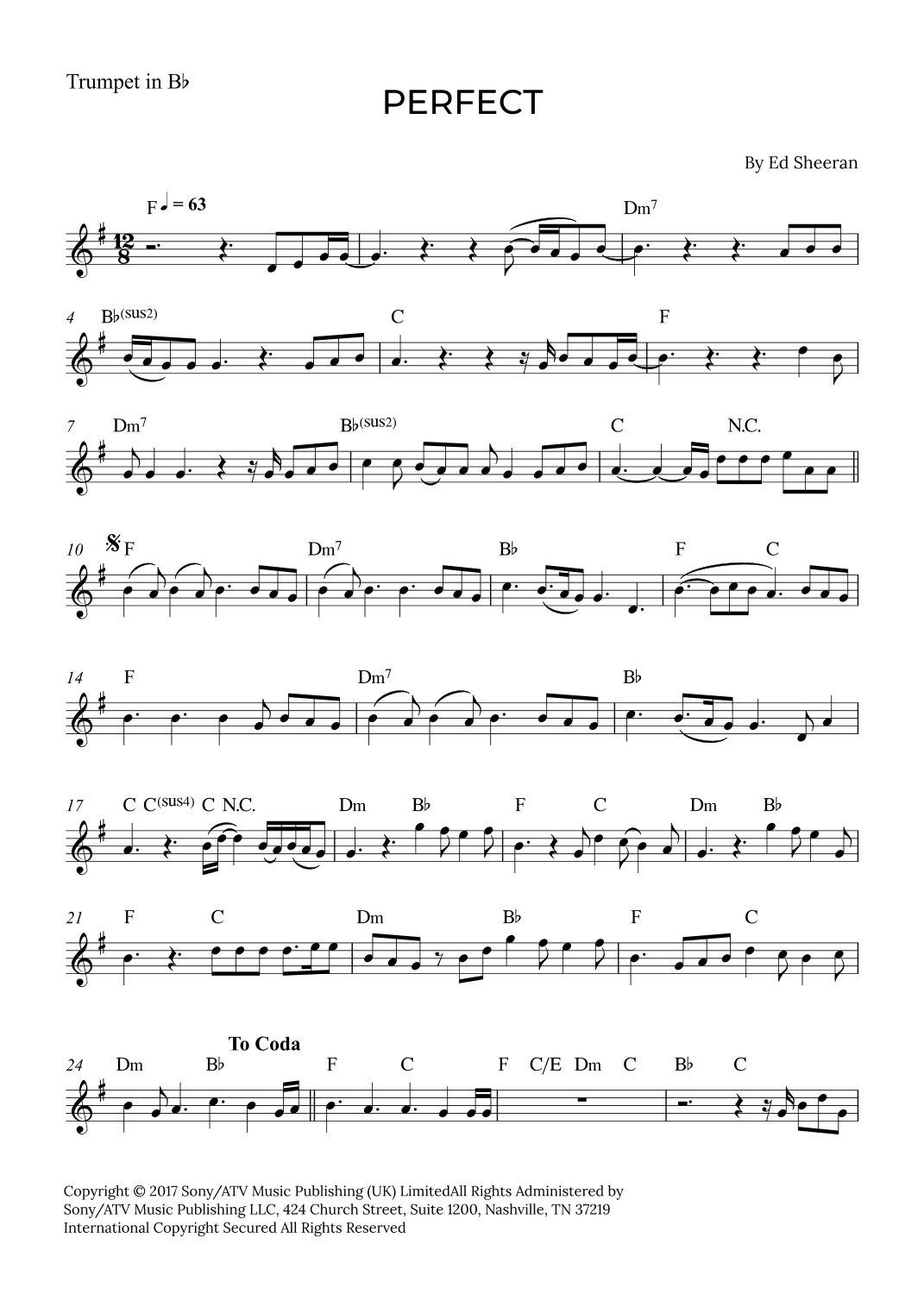 Perfect (arr. Alex Nunes Rodrigues)