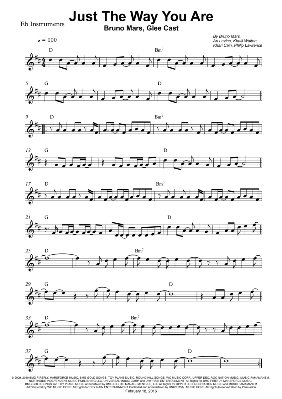 Just The Way You Are (arr. Wesley S. SIlva)
