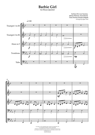 Barbie Girl (arr. Ryan Stott)