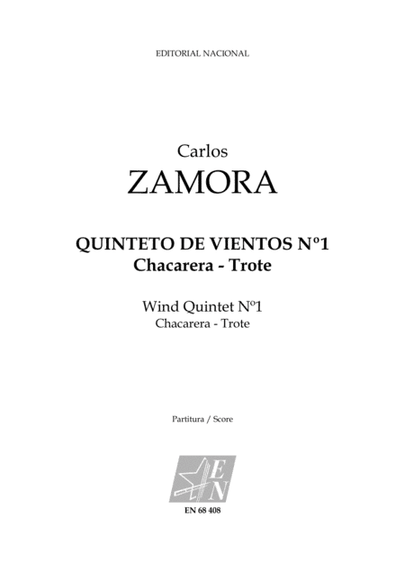 Quinteto de Vientos Nº1 Chacarera - Trote (Woodwind Quintet Nº1 Chacarera - Trote)