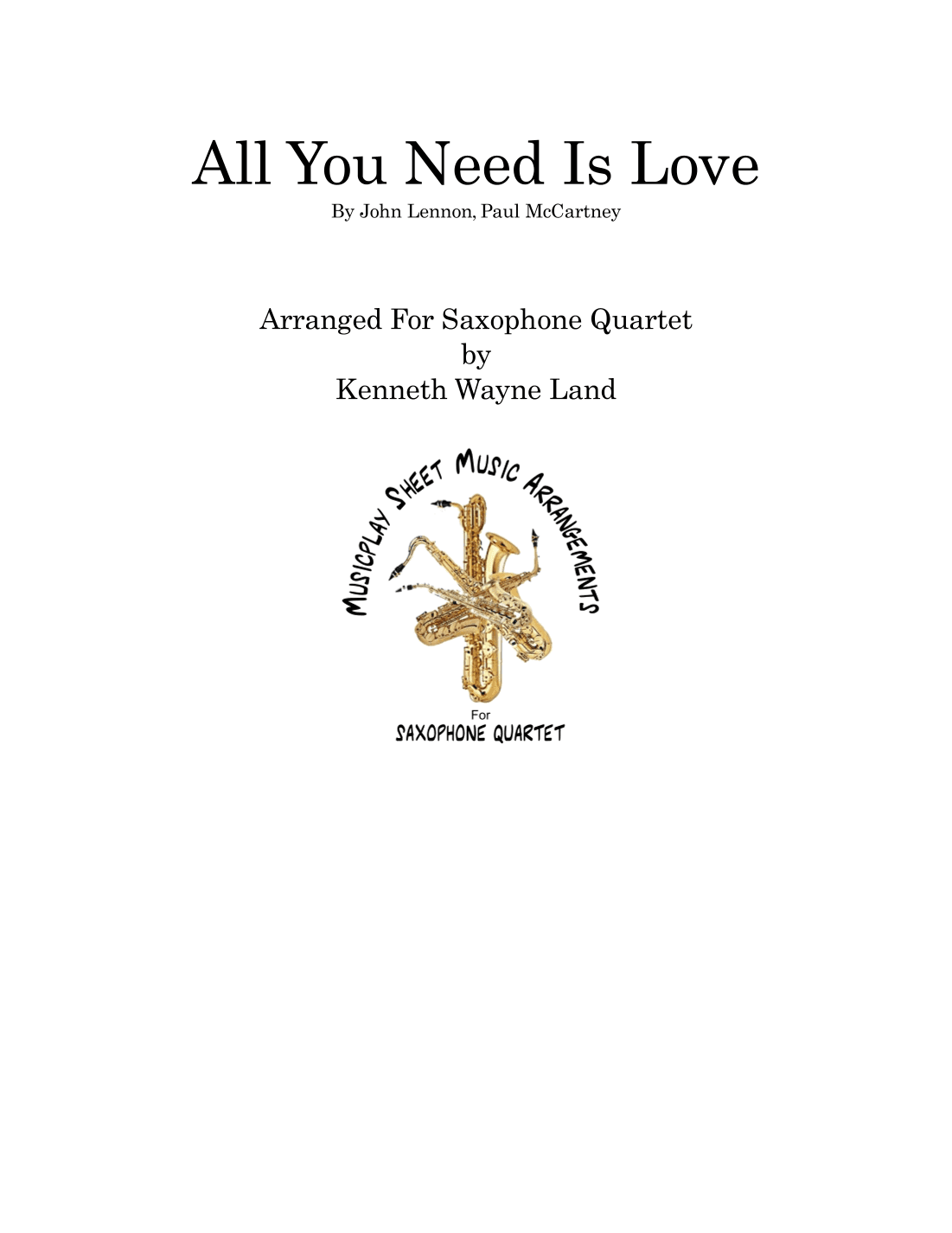 All You Need Is Love (arr. Wayne Land)