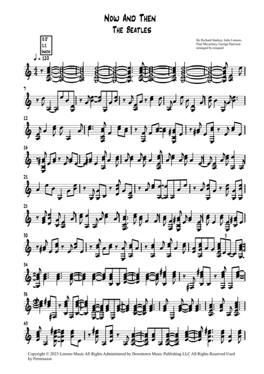 Now And Then (arr. BY EZEQUIEL EDIÇÕES)
