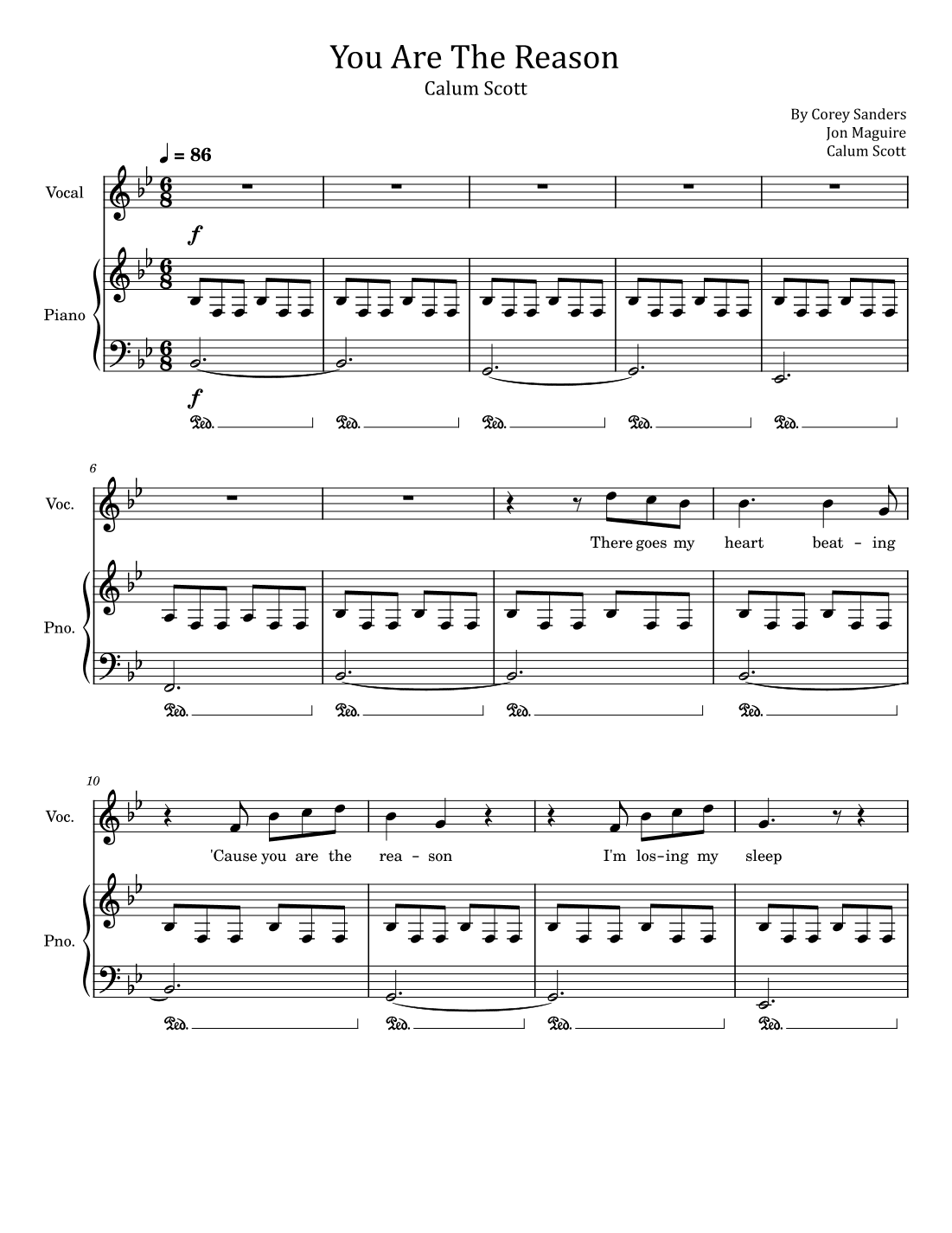 You Are The Reason (arr. poon)