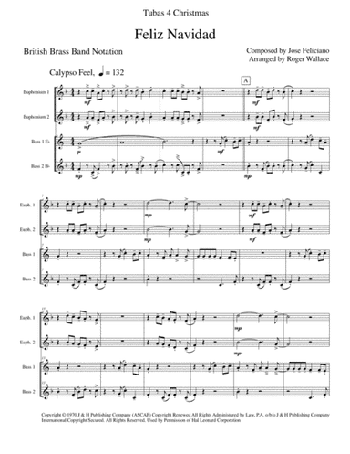 Feliz Navidad (arr. Roger Wallace)