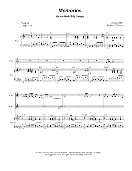 Memories (arr. Stephen DeCesare)