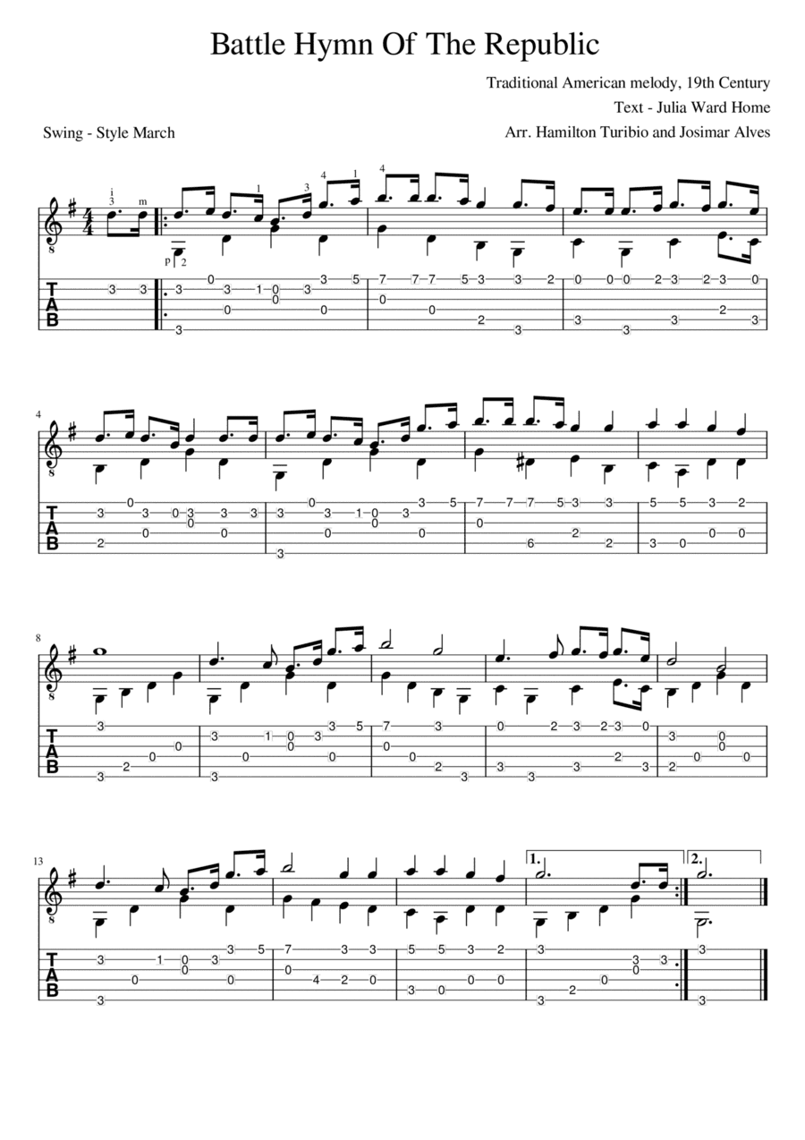 Battle Hymn Of The Republic (arr. Josimar Alves Fonseca)