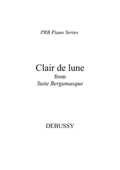PRB Piano Series - Clair de lune from Suite Bergamasque (Debussy) (arr. PRB Music)