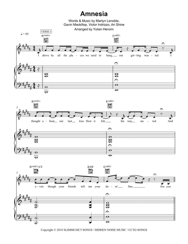 Amnesia (arr. Yulian Heroim)