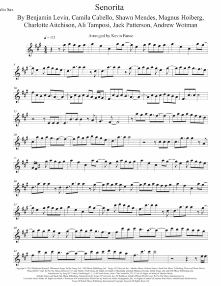 Senorita (arr. Kevin Busse)