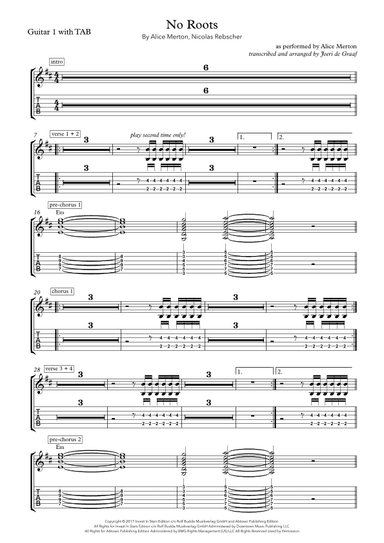 No Roots (arr. Joeri de Graaf)
