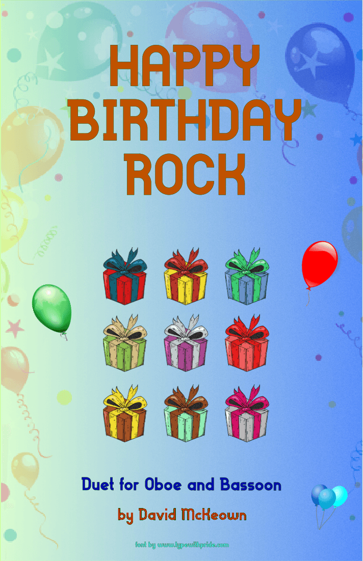 Happy Birthday Rock, for Oboe and Bassoon Duet (arr. David McKeown)