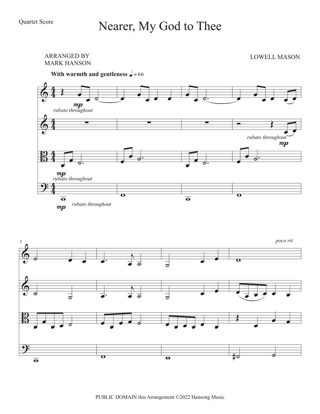 Nearer My God to Thee (arr. Mark Hanson)