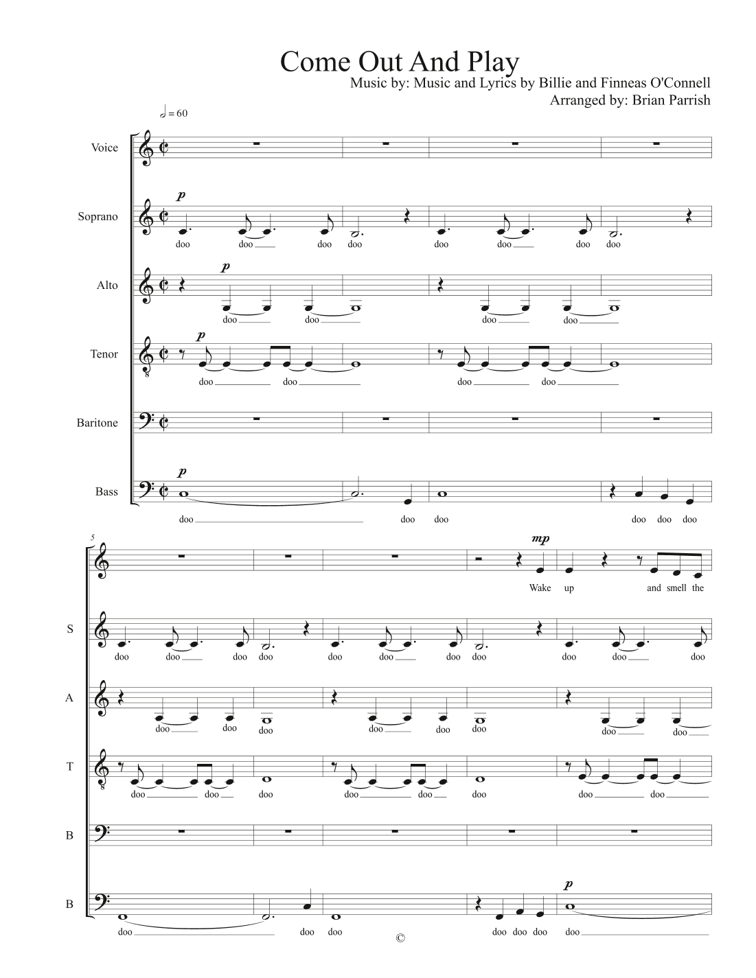 Come Out And Play (arr. Brian Parrish)