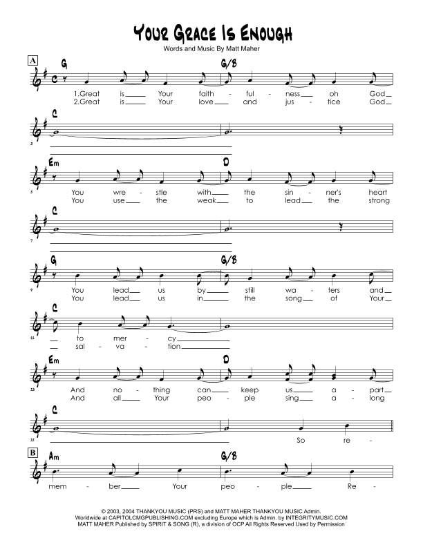 Your Grace Is Enough (arr. Brian Kim)