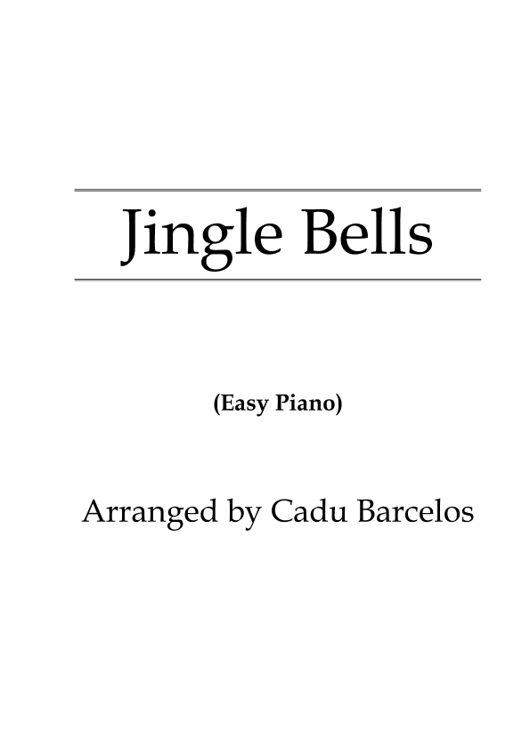 Jingle bells (Easy Piano) (arr. Cadu Barcelos)