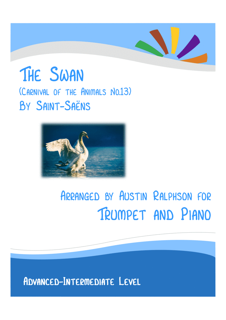 The Swan (Carnival of the Animals No.13) - trumpet and piano with FREE BACKING TRACK (arr. Austin Ralphson)