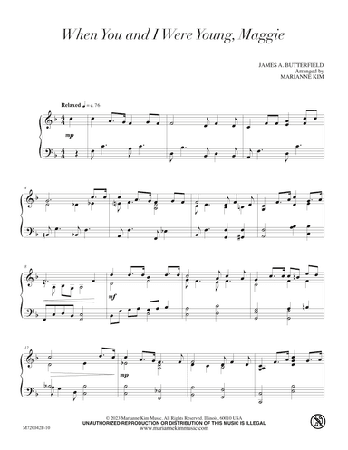 When You And I were Young, Maggie (arr. Marianne Kim)