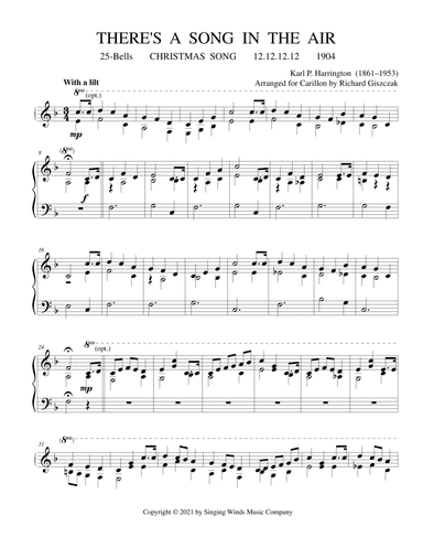 25B. There's a Song in the Air (CHRISTMAS SONG) (arr. Richard Giszczak)