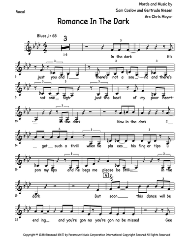 Romance In The Dark (arr. Chris Moyer)