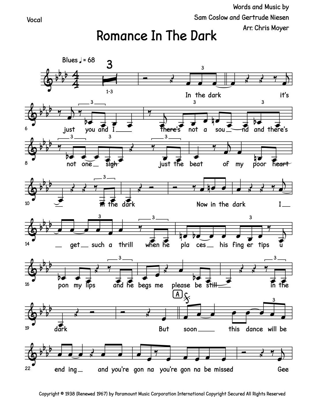 Romance In The Dark (arr. Chris Moyer)