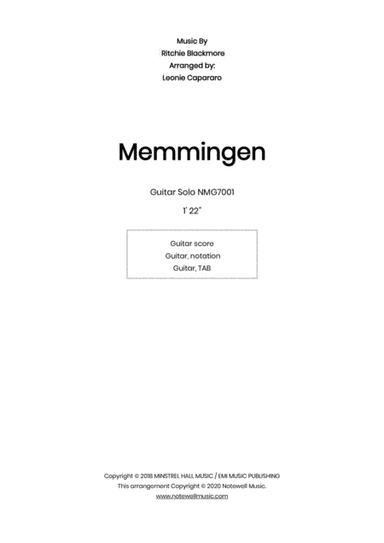 Memmingen (arr. Leonie Capararo)