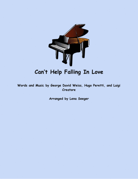 Can't Help Falling In Love (arr. Lena Seeger)