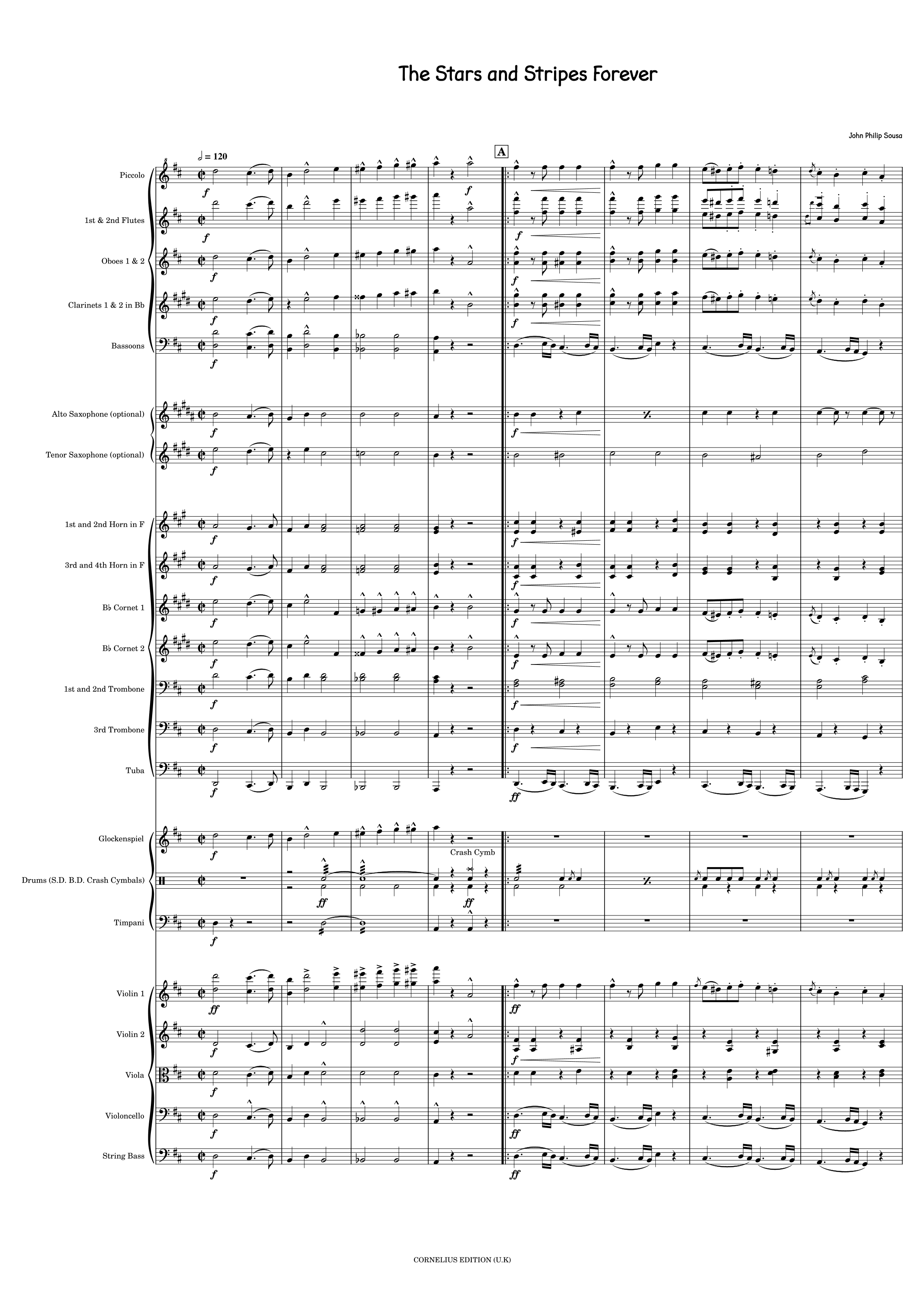 The Stars and Stripes Forever (arr. Marcus Martin)