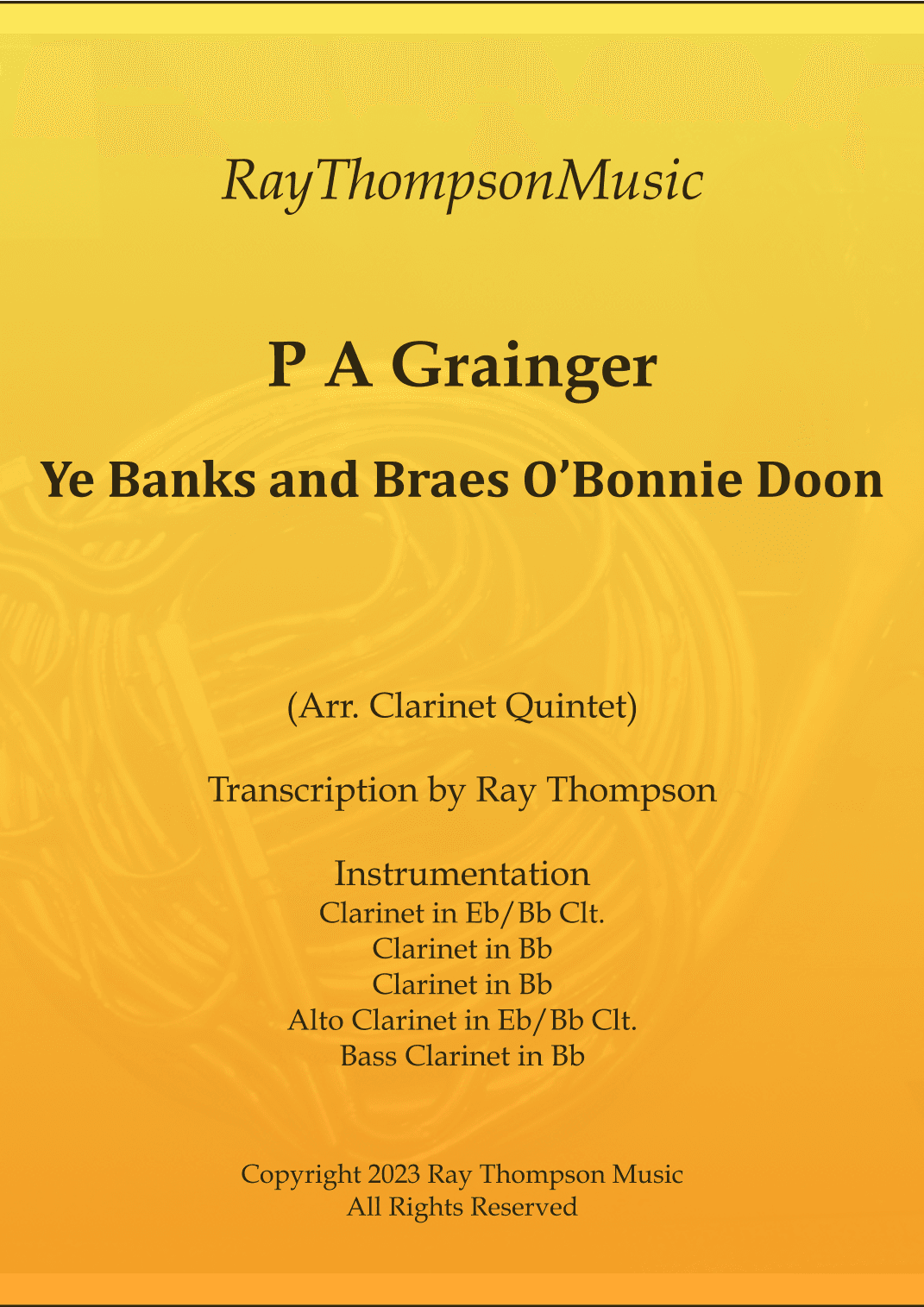 Ye Banks And Braes O'bonnie Doon (arr. Ray Thompson)