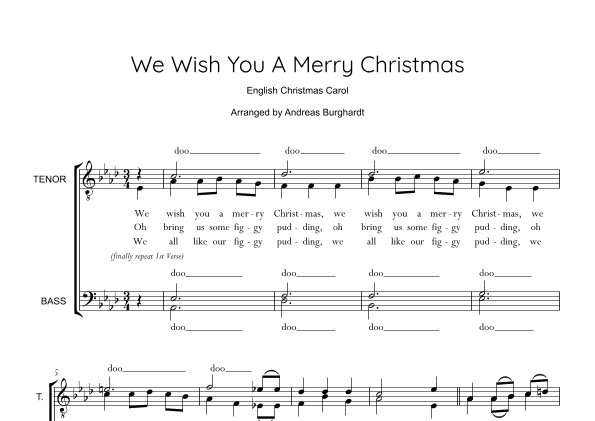 We Wish You A Merry Christmas (arr. Andreas Burghardt)