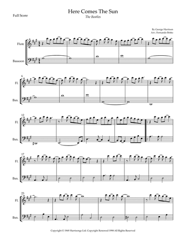 Here Comes The Sun (arr. Fernando Britto)