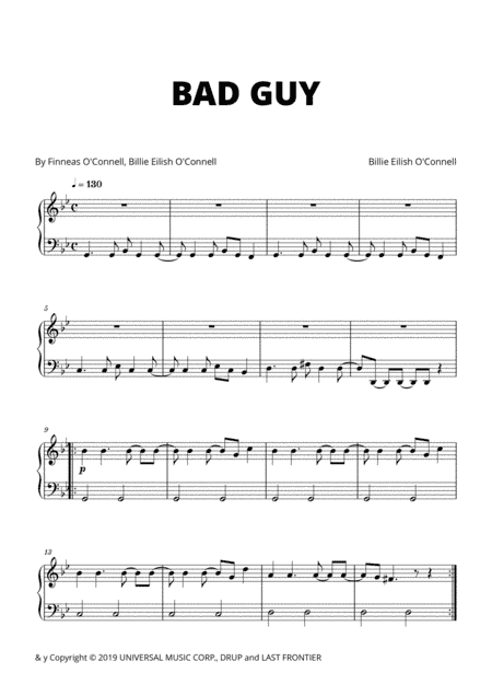 Bad Guy (arr. Cadenza Editions)