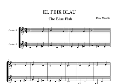 EL PEIX BLAU Guit Duet