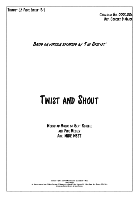 Twist And Shout (arr. Mike West)