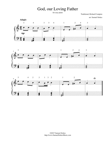 God, our Loving Father - for easy piano (arr. Samuel Stokes)