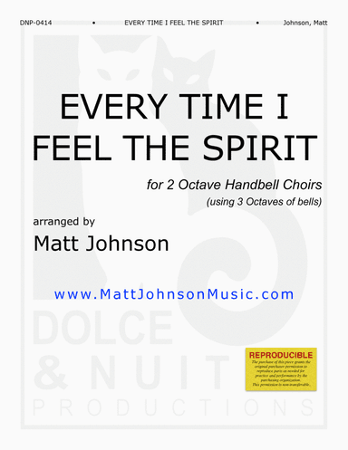 Every Time I Feel the Spirit-Pentecost Handbells ~ with a slow SWING groove - REPRODUCIBLE (arr. Matt Johnson)
