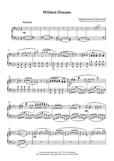 Wildest Dreams (arr. Inky Celeste)