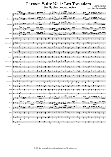 Carmen Suite No.1: Les Toréadors (arr. Sam Stroobandt)