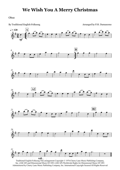 We Wish You A Merry Christmas (arr. P.H. Damasceno)