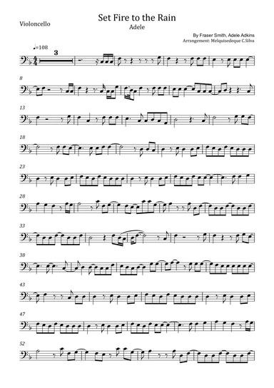Set Fire To The Rain (arr. Melquisedeque C.Silva)