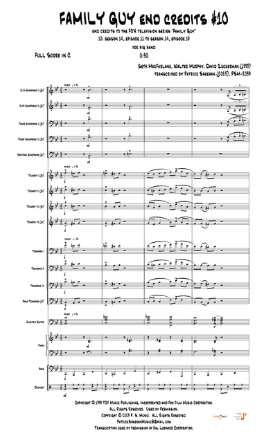 Theme From Family Guy (arr. Patrick Sheehan)