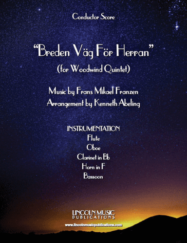 Breden Väg För Herran (Prepare the Royal Highway) (for Woodwind Quintet & optional Organ) (arr. Kenneth Abeling)