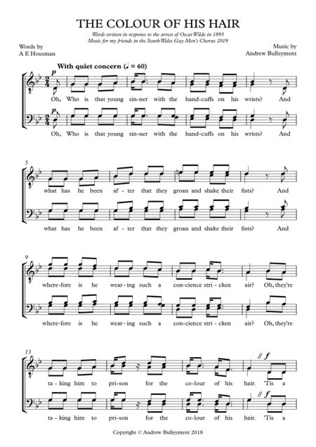 The Colour Of His Hair