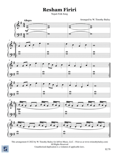 Resham Firiri (arr. W. Timothy Bailey)