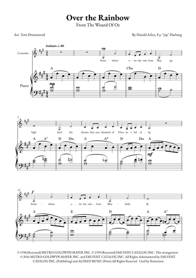 Over The Rainbow (arr. Tom Drummond)