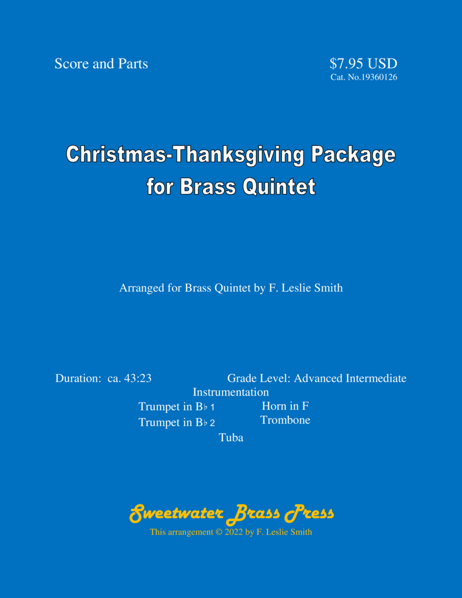 Christmas-Thanksgiving Package for Brass Quintet (arr. F. Leslie Smith)