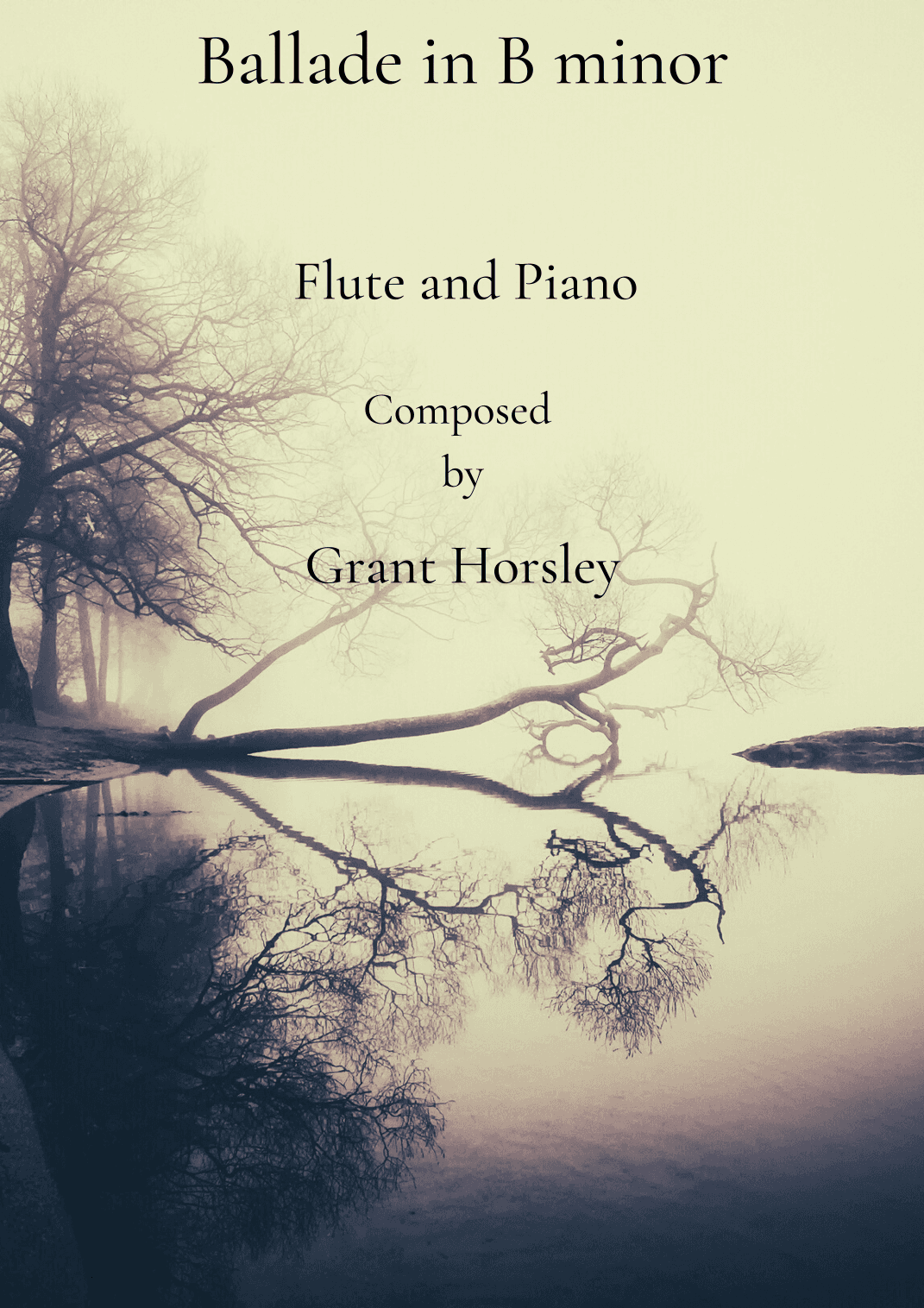 Ballade in B Minor for Flute and Piano- Intermediate