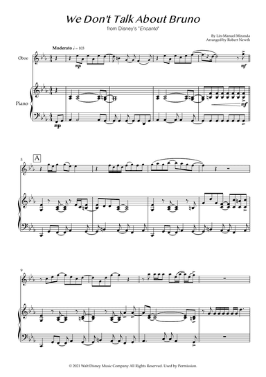 We Don't Talk About Bruno (arr. Robert Newth)