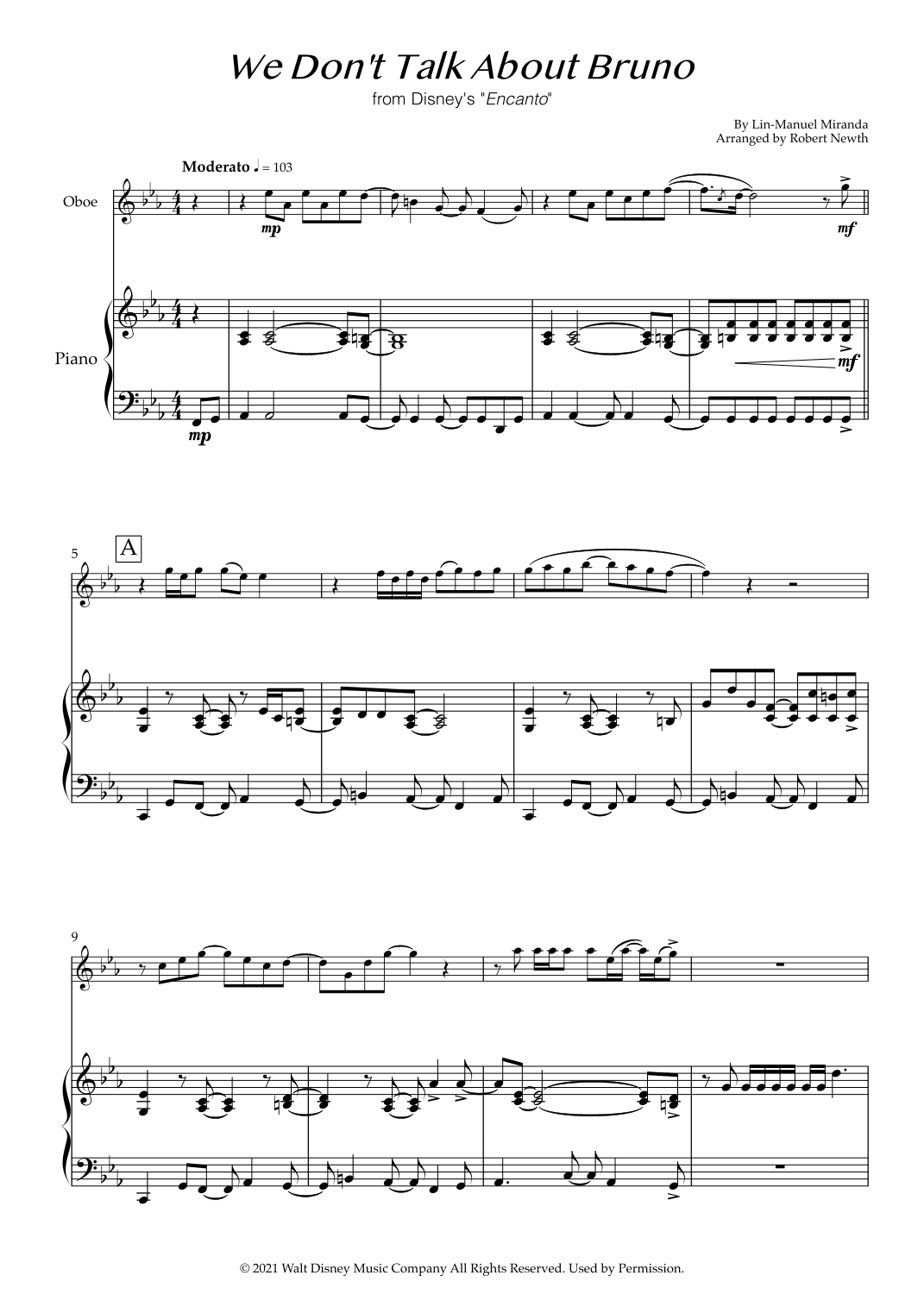 We Don't Talk About Bruno (arr. Robert Newth)